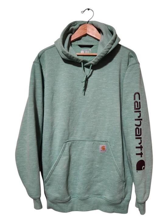 Carhartt Other - Carhartt Iconic Loose Fit Midweight Logo Sleeve Green Pullover Hoodie Size XL
